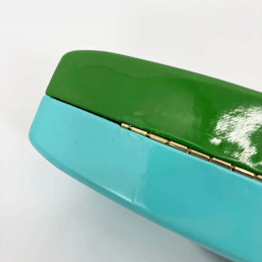 Kate Spade Sunglasses Case Eyeglasses Glasses Clamshell Hard Case w/ Cloth Only